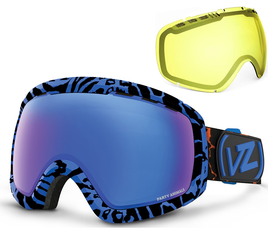 Von Zipper Feenom NLS Snowboard/Ski Goggles PA Blue Sky Chrome